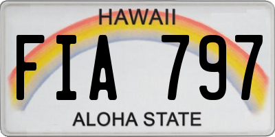 HI license plate FIA797