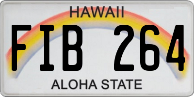 HI license plate FIB264