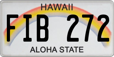 HI license plate FIB272
