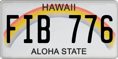 HI license plate FIB776