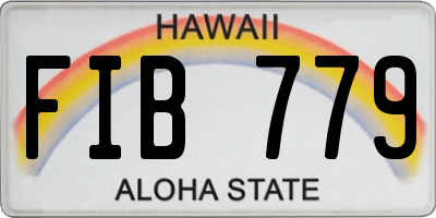 HI license plate FIB779