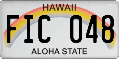 HI license plate FIC048