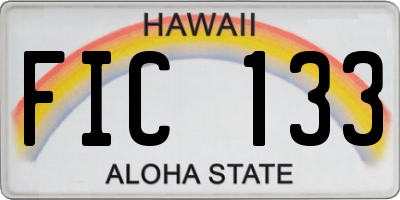 HI license plate FIC133