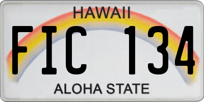 HI license plate FIC134