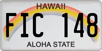 HI license plate FIC148