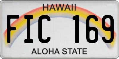 HI license plate FIC169