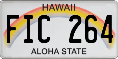 HI license plate FIC264