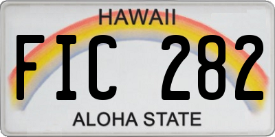 HI license plate FIC282