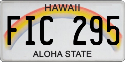 HI license plate FIC295