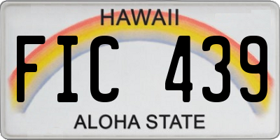 HI license plate FIC439
