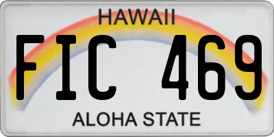 HI license plate FIC469
