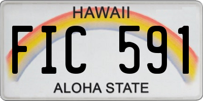 HI license plate FIC591