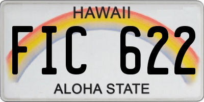 HI license plate FIC622