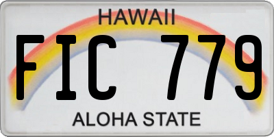 HI license plate FIC779