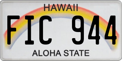 HI license plate FIC944