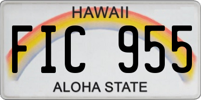 HI license plate FIC955