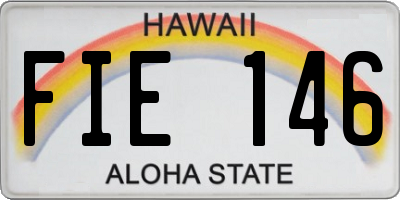 HI license plate FIE146