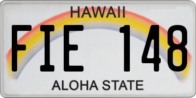HI license plate FIE148