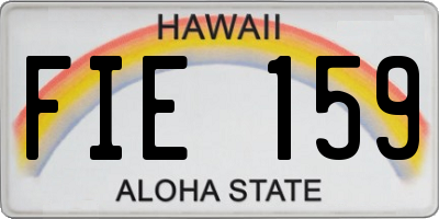 HI license plate FIE159