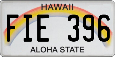 HI license plate FIE396