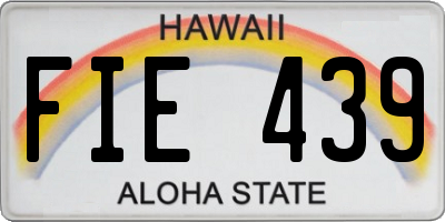 HI license plate FIE439