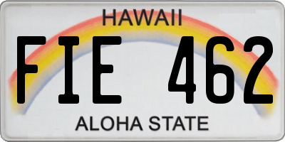 HI license plate FIE462