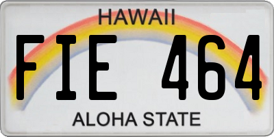 HI license plate FIE464
