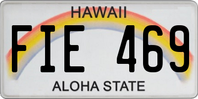 HI license plate FIE469