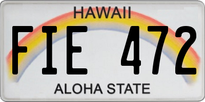 HI license plate FIE472