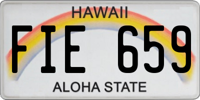 HI license plate FIE659