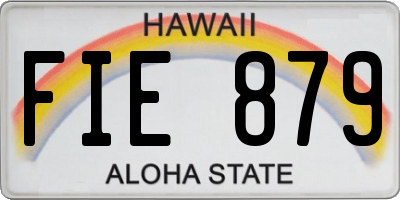 HI license plate FIE879