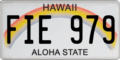 HI license plate FIE979