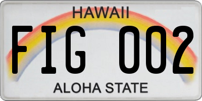 HI license plate FIG002