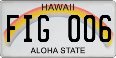HI license plate FIG006