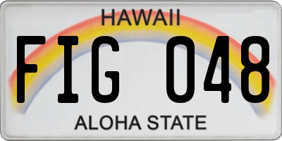 HI license plate FIG048