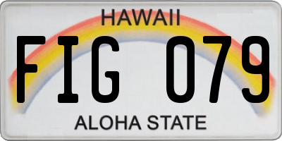 HI license plate FIG079