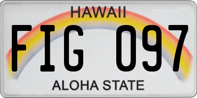 HI license plate FIG097
