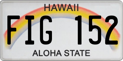 HI license plate FIG152