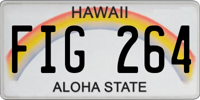 HI license plate FIG264