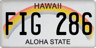 HI license plate FIG286