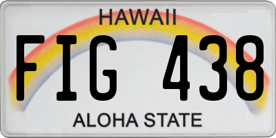HI license plate FIG438
