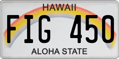HI license plate FIG450