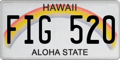 HI license plate FIG520