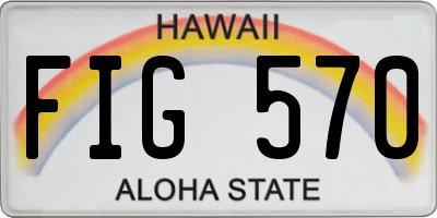 HI license plate FIG570