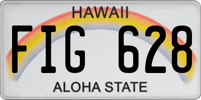 HI license plate FIG628