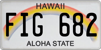 HI license plate FIG682