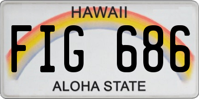 HI license plate FIG686