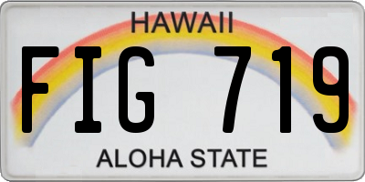 HI license plate FIG719
