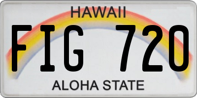 HI license plate FIG720