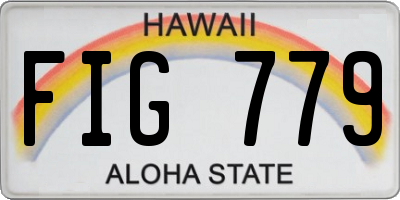 HI license plate FIG779